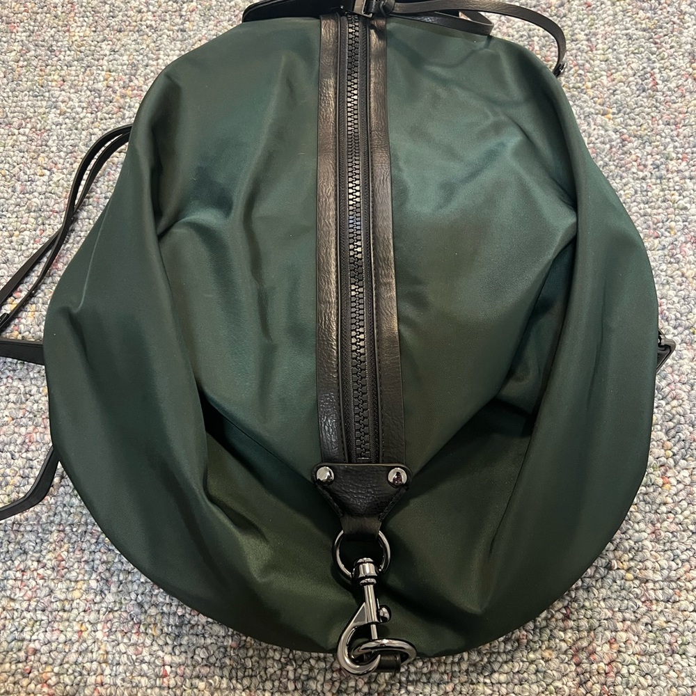 Rebecca Minkoff dark green Julian xl backpack